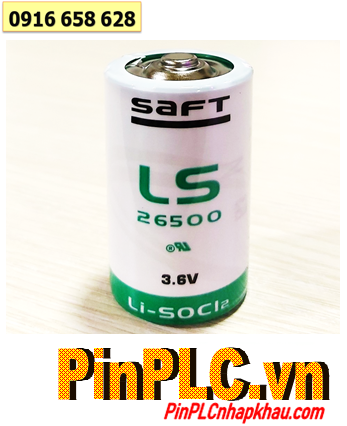 Saft LS26500, Pin nuôi nguồn PLC Saft LS26500 lithium 3.6v C 7500mAh /Xuất xứ PHÁP 